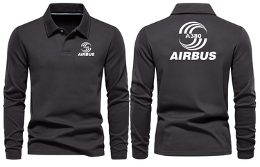 AIRBUS A380 LONG SLEEVE POLO